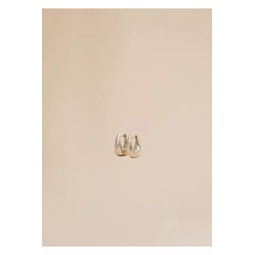 The Small Olivia Hoop Earrings In Silver