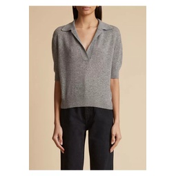 The Shrunken Jo Sweater In Warm Grey