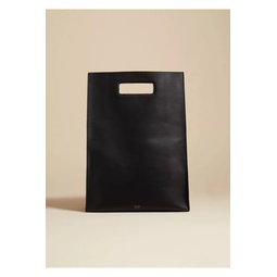 The Hudson Tote In Black Leather