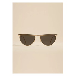 The Khaite X Oliver Peoples 1984C In Gold And Grey