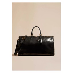 The Pierre Weekender Bag In Black Leather
