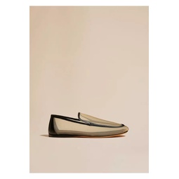 The Alessia Loafer In Beige Mesh