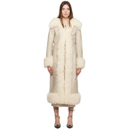 Off-White Diane Faux-Leather Coat 232586F059000