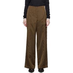Brown Bow Trousers 231586F087002
