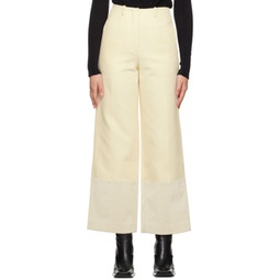 Off-White Embossed Trousers 232586F087004
