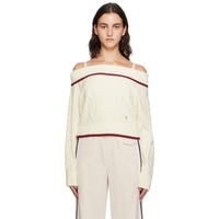 Off-White Off-The-Shoulder Sweater 232586F096002