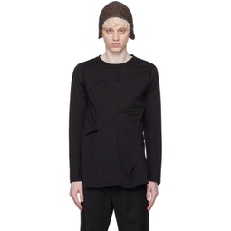 Black Deultum Long Sleeve T-Shirt 241985M201001