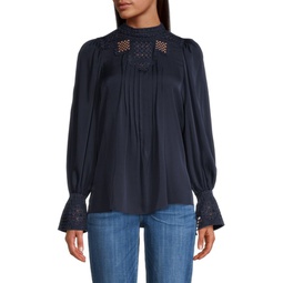 Corey Silk Embroidered Blouse
