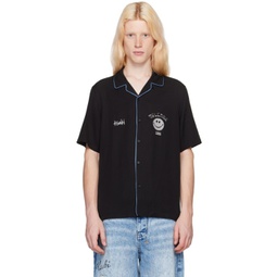 Black Zine Resort Shirt 241088M192013