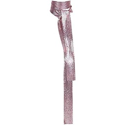 Women Glitter Sparkle Metal Sequins Neck Tie Scarf Club Party Evening Long Thin Skinny Tie Shawls Neckerchief