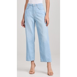 June Crop Stovepipe Jeans
