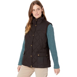 Womens LLBean Upcountry Waxed Cotton Down Vest