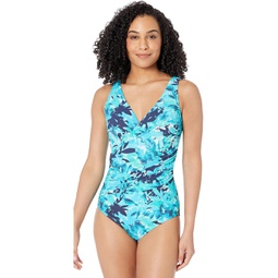 LLBean Slimming Swimwear Tanksuit Print