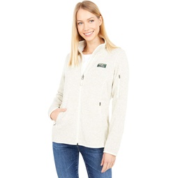 Womens LLBean Sweater Fleece Full Zip Jacket