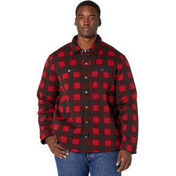 Mens LLBean Sweater Fleece Shirt Jac Print Regular