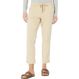 Womens LLBean Lakewashed Chino Pull-On Pants Ankle