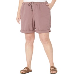 Womens LLBean Plus Size Ripstop Pull-On Shorts