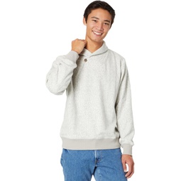 Mens LLBean Textured Fleece Pullover Sweater