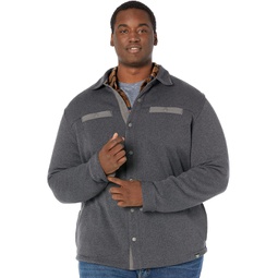 Mens LLBean Sweater Fleece Shirt Jacket - Tall