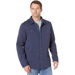 Mens LLBean Sweater Fleece Shirt Jacket - Tall