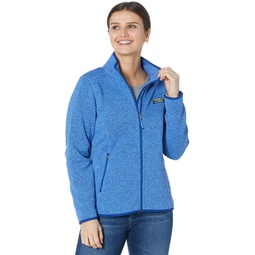 Womens LLBean Petite Sweater Fleece Full Zip Jacket