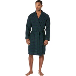 LLBean Scotch Plaid Flannel Robe Regular