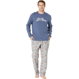 Mens LLBean Camp Pajamas Set Regular