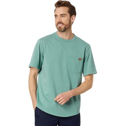 Mens LLBean BeanBuilt Cotton Pocket Tee Short Sleeve