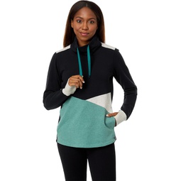 Womens LLBean Cozy Color-Block Sweatshirt