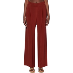 Red Asami Trousers 241808F087006