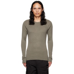 Gray Thermal Sweater 222925M201005