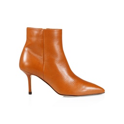 Aimee Leather Stiletto Ankle Boots