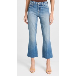 Kendra High Rise Crop Flare Jeans