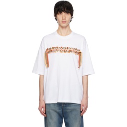White Curb Lace T Shirt 241254M213007