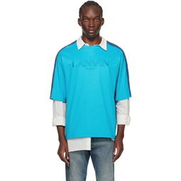 Blue Side Curb T Shirt 241254M213008