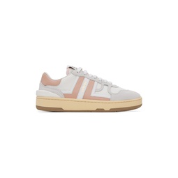 White   Pink Clay Sneakers 231254F128005