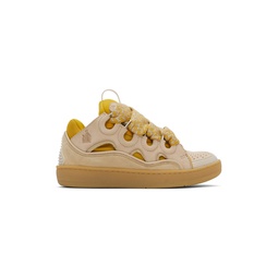 SSENSE Exclusive Beige   Yellow Curb Sneakers 241254F128026