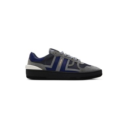 Gray   Navy Clay Sneakers 241254M237008