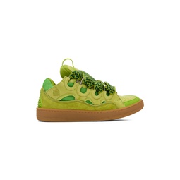 Green Skate Sneakers 241254M237005