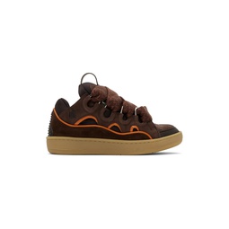 SSENSE Exclusive Brown   Orange Curb Sneakers 241254F128023