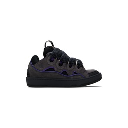 SSENSE Exclusive Black   Purple Curb Sneakers 241254F128024