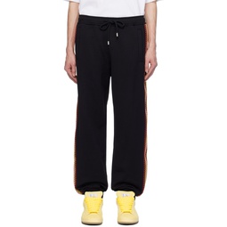 Black Side Curb Sweatpants 241254M190001