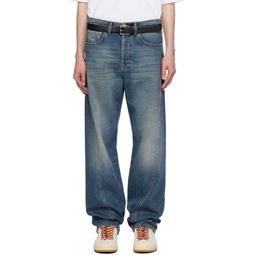 Blue Twisted Jeans 241254M186004