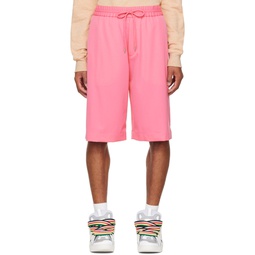 Pink Embroidered Shorts 222254M193002