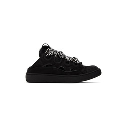 Black Curb Slip On Sneakers 231254M231001