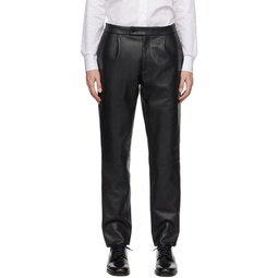 Black Attitude Leather Pants 232125M189000