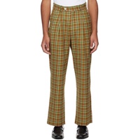 Green Check Trousers 232745M191002
