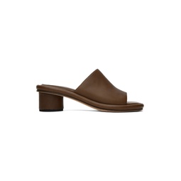 Brown Welt Mules 241874F124000