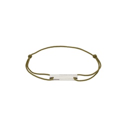 Khaki Le 1 7g Punched Cord Bracelet 232694M142015