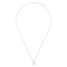 Silver Le 1 1g Round Necklace 232694M145002